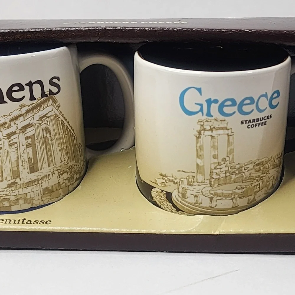 Greece Athens Starbucks Demitasse mug 3oz 89ml Global Icon Collector Series